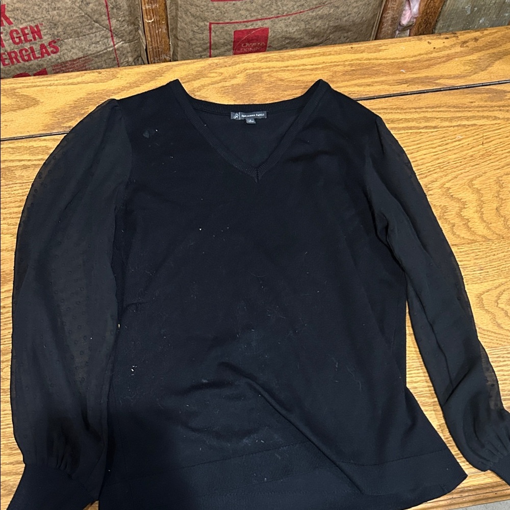 Black V-Neck Men's Sweater